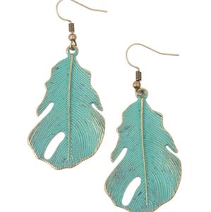 Brass & Turquoise earrings